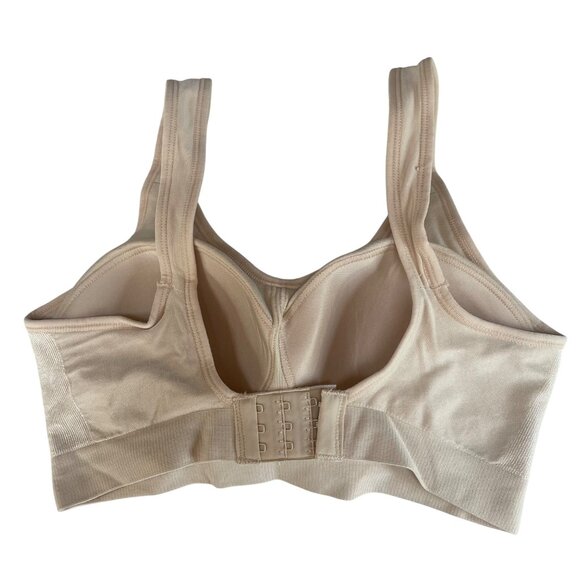 Truekind® Daily Comfort Wirefree Shaper Bra Tan Beige Nude Sz 3XL  10022 - Picture 3 of 5